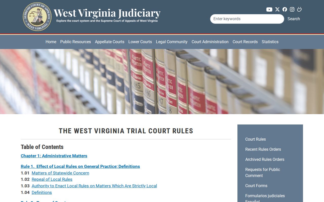 Doddridge County court records access rules