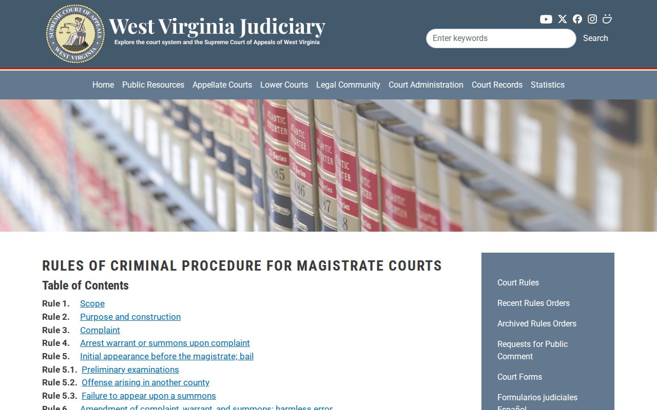 Doddridge County traffic court records citation and appearance rules
