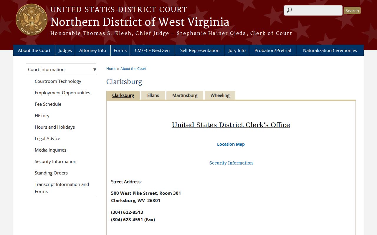 Doddridge County federal court docket access